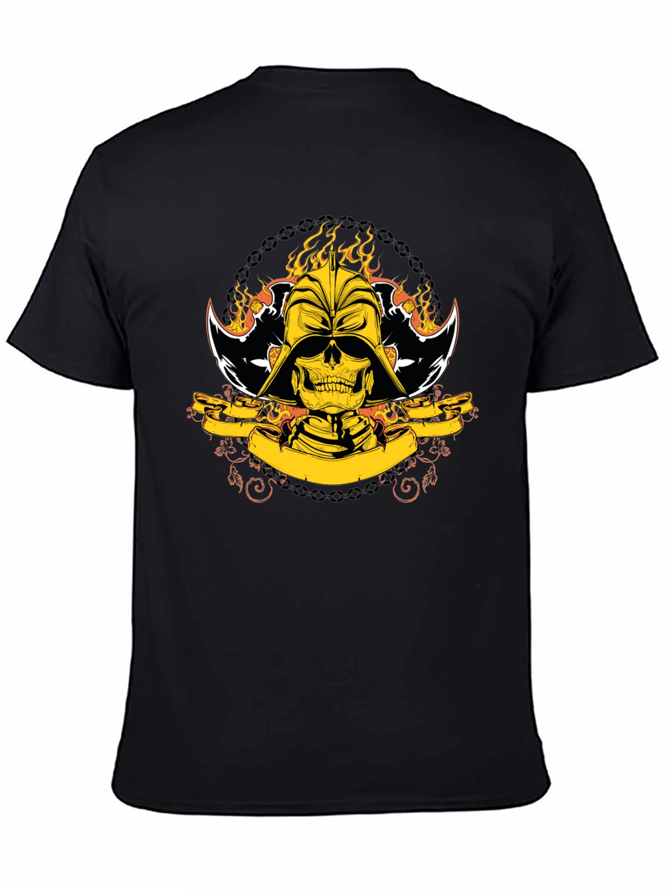 Darth Skull Graphic T-Shirt - Black Cotton Tee