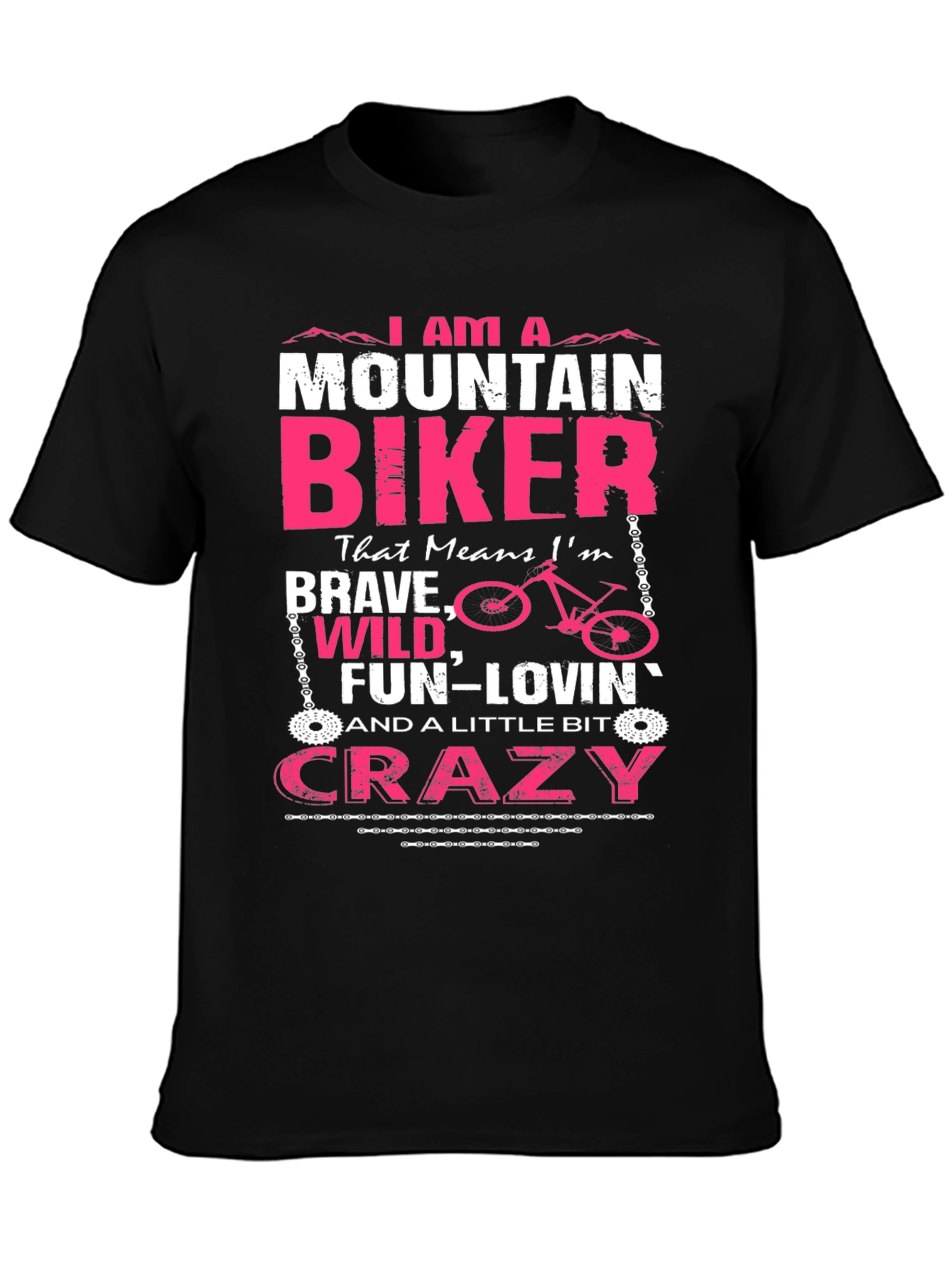 Mountain Biker Graphic Tee - Brave Wild & Crazy