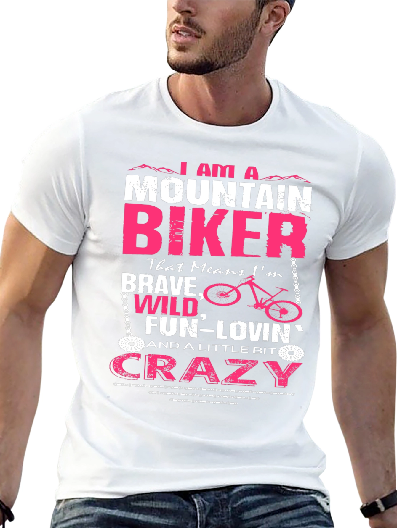 Mountain Biker Graphic Tee - Brave Wild & Crazy