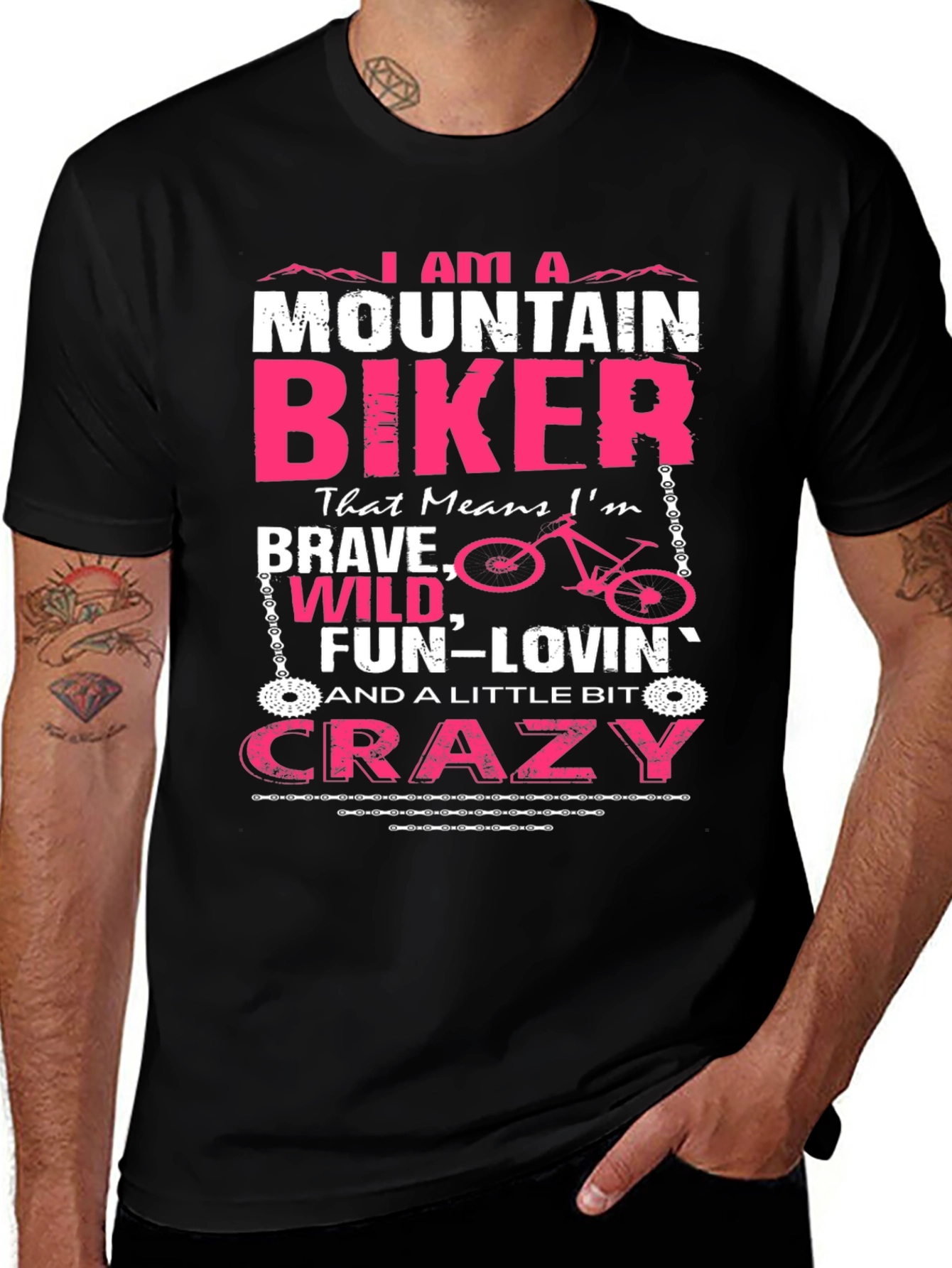Mountain Biker Graphic Tee - Brave Wild & Crazy