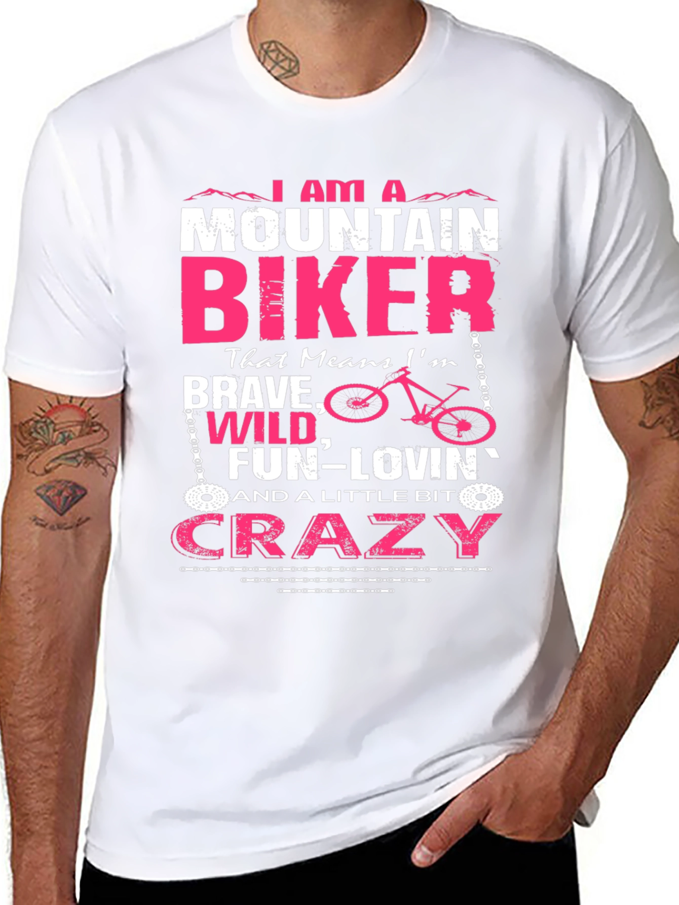 Mountain Biker Graphic Tee - Brave Wild & Crazy