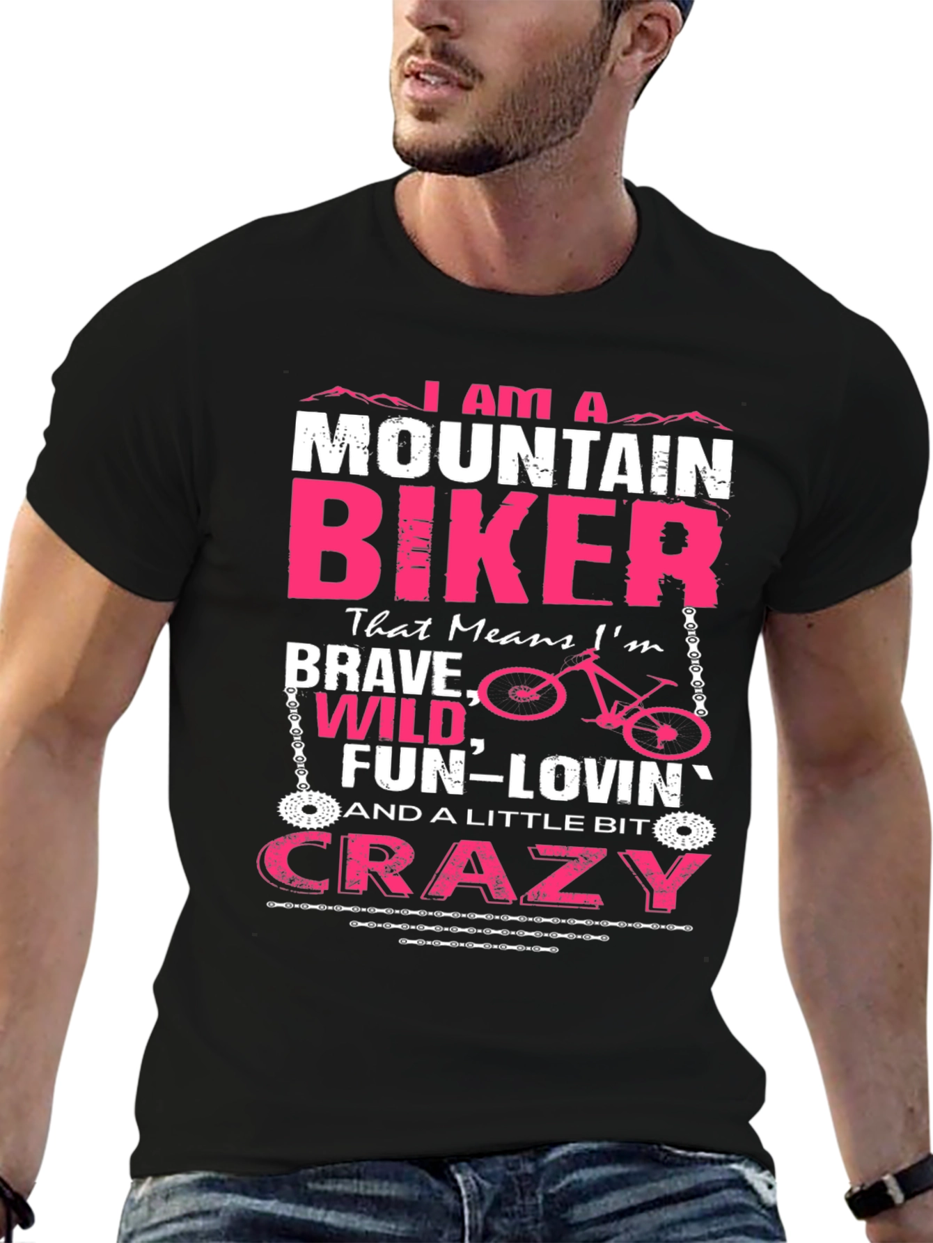 Mountain Biker Graphic Tee - Brave Wild & Crazy