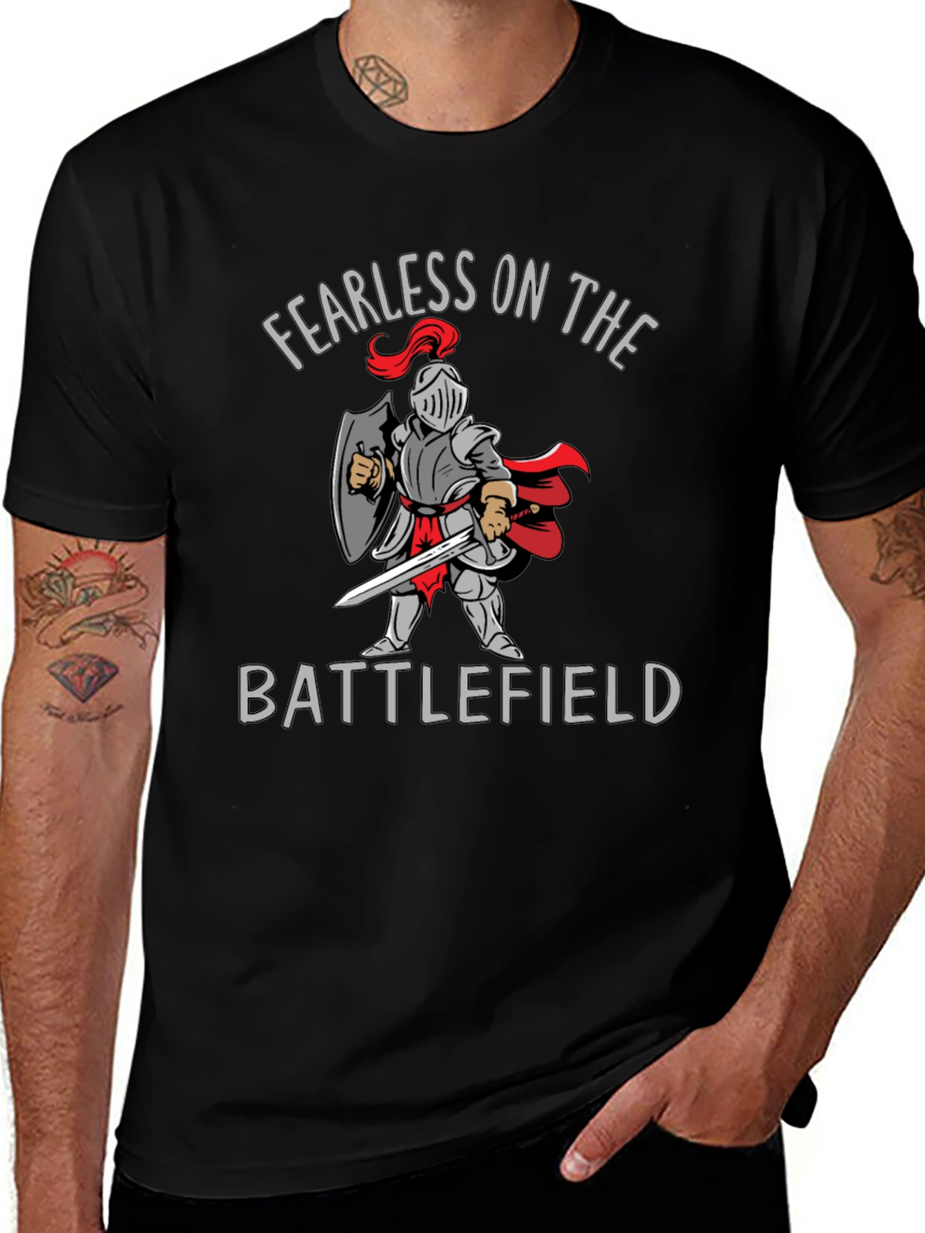 Fearless on the Battlefield Graphic T-Shirt