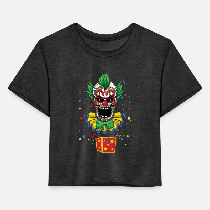 Dia De Los Muertos Creepy Clown Carnival Jester