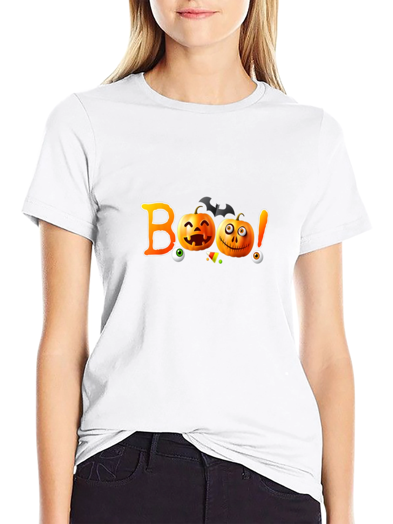 Halloween Boo Pumpkin T-Shirt