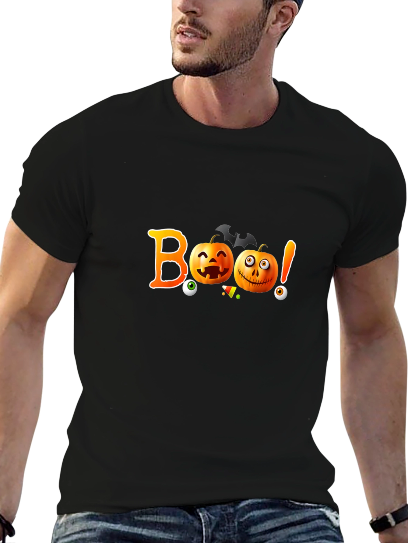Halloween Boo Pumpkin T-Shirt