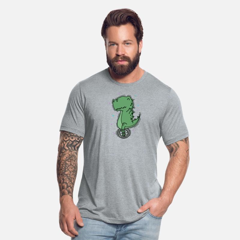 Dino riding a Unicycle Dinosaur Reptile