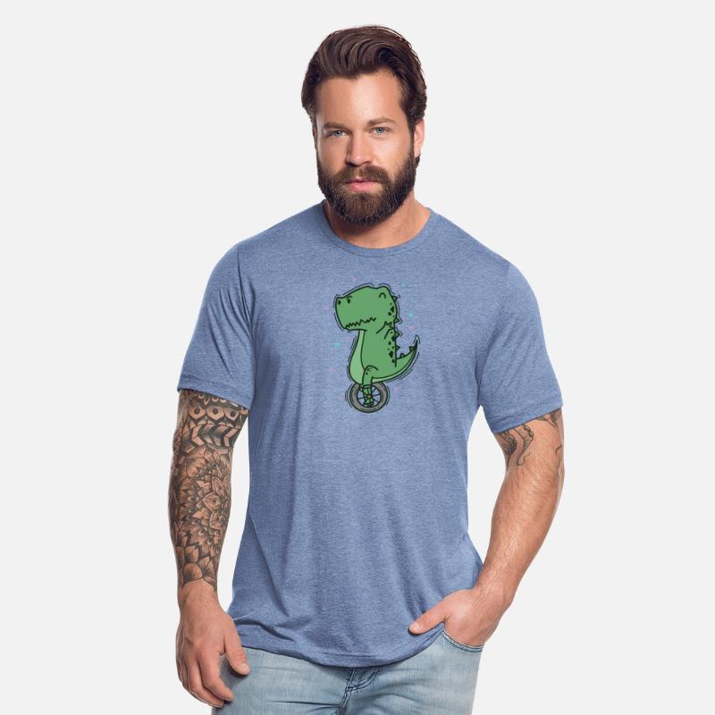Dino riding a Unicycle Dinosaur Reptile