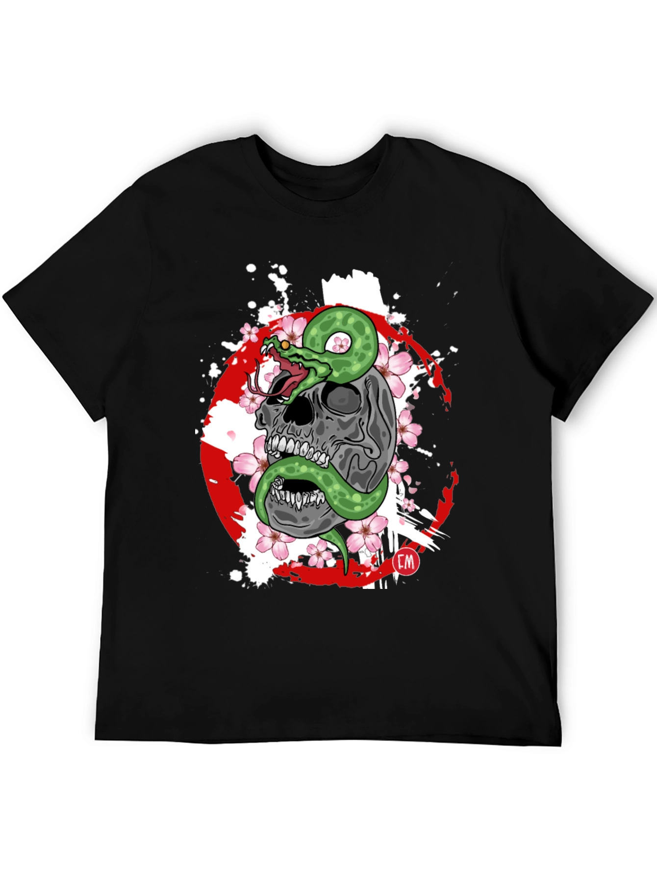 Skull & Snake Graphic Tee