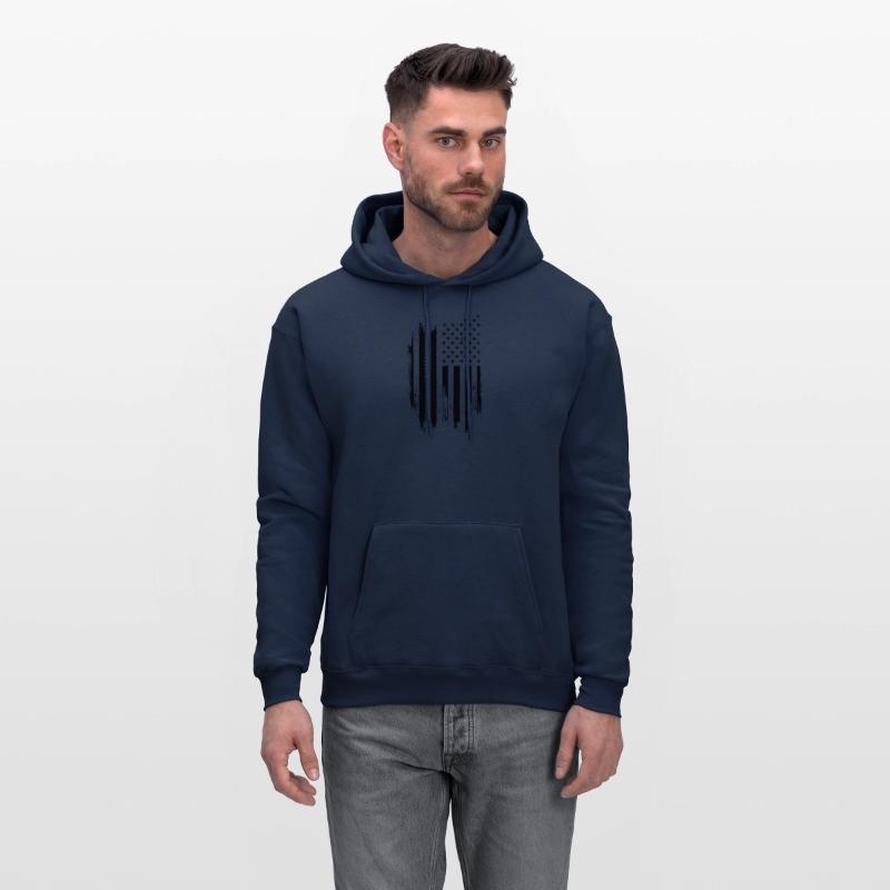 Distressed Flag Black