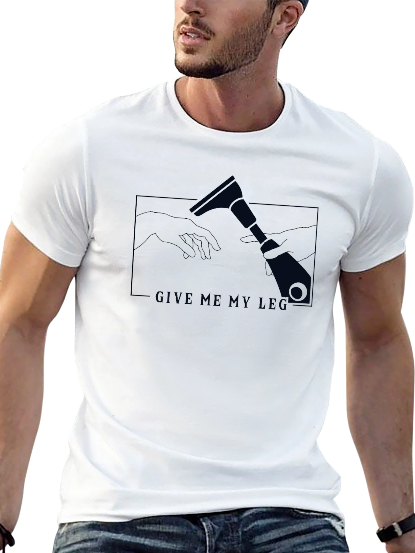 Give Me My Leg T-Shirt - Funny Amputee Design