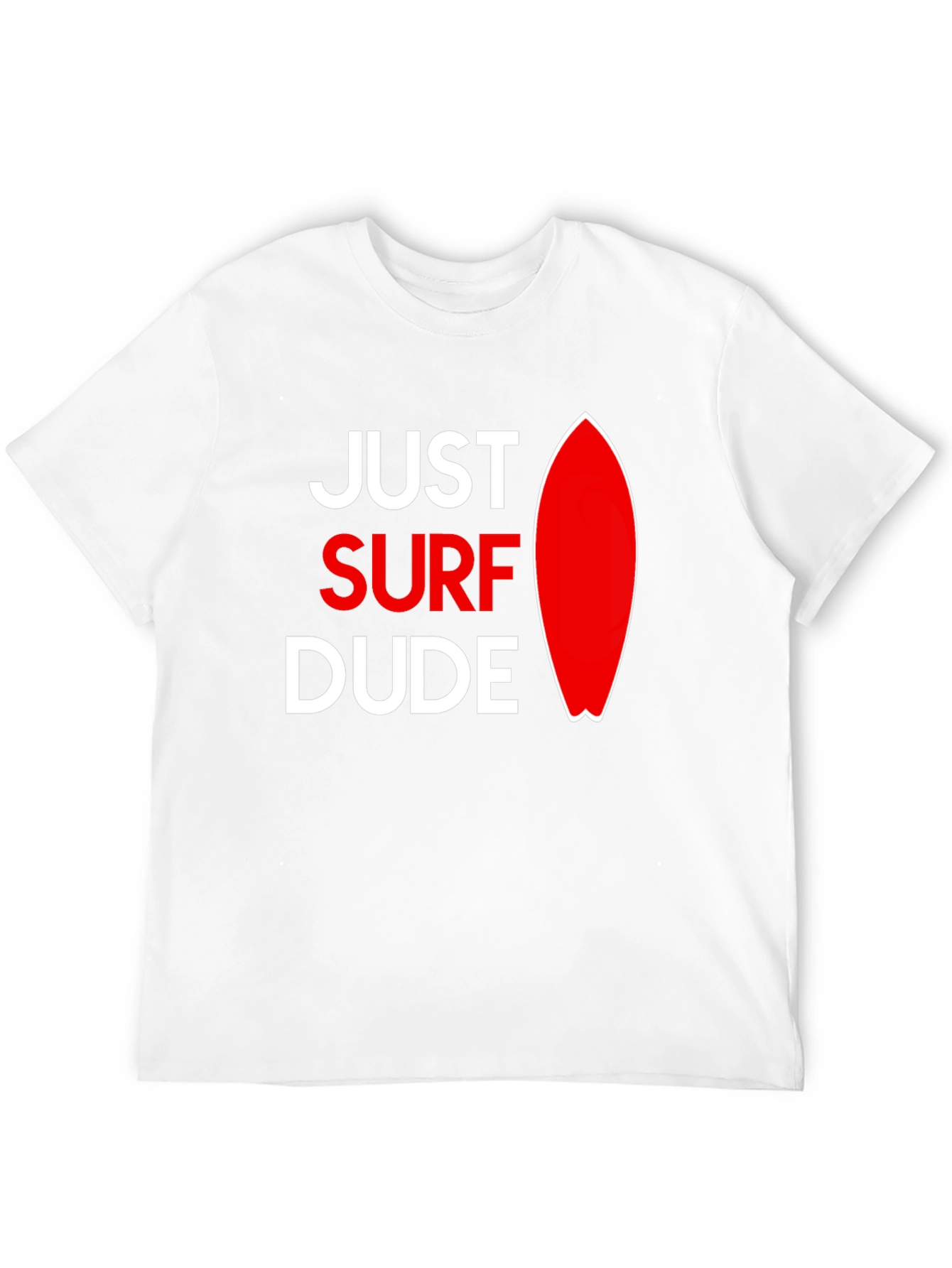 Just Surf Dude Graphic Tee - Black