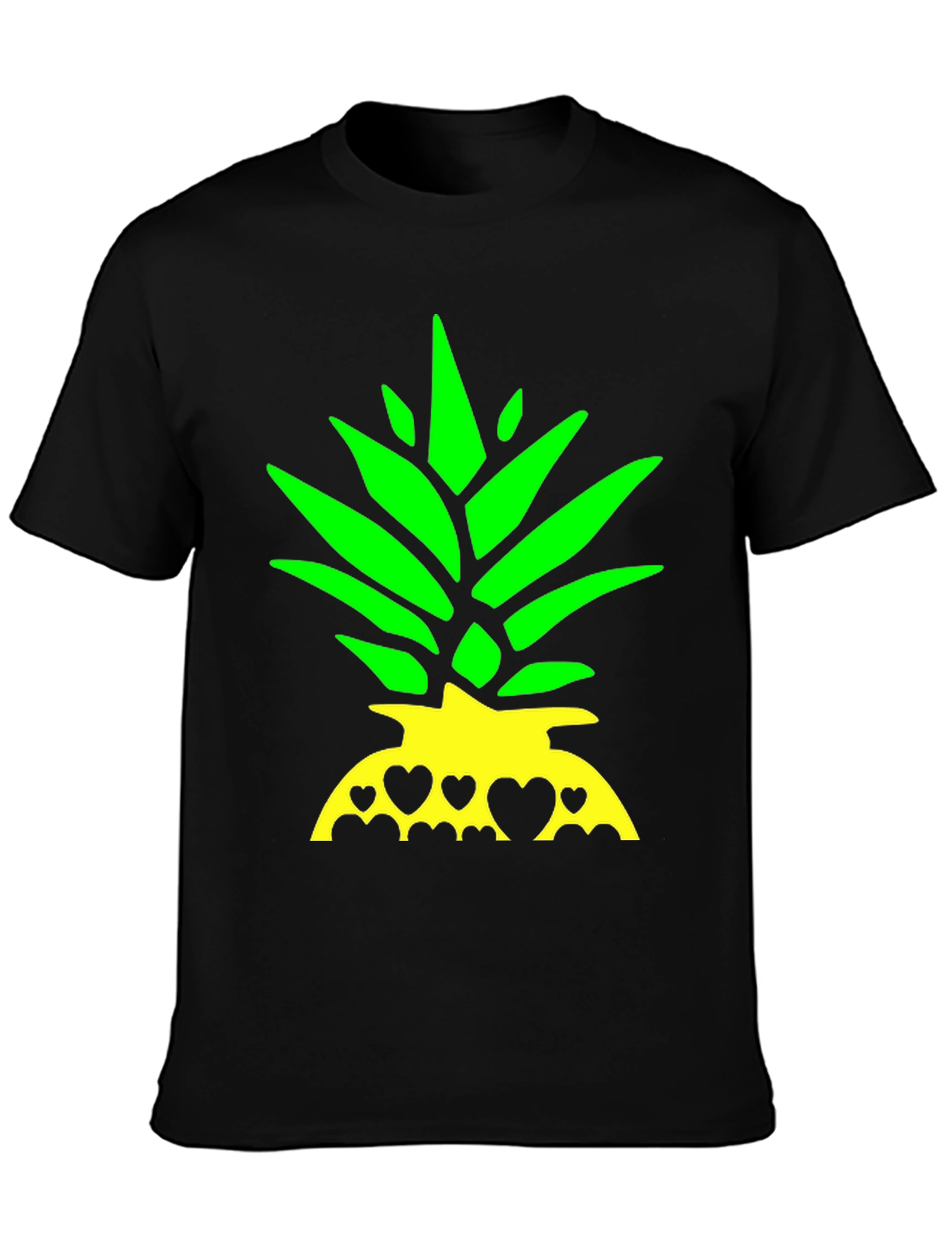 Pineapple Heart T-Shirt - Tropical Summer Tee