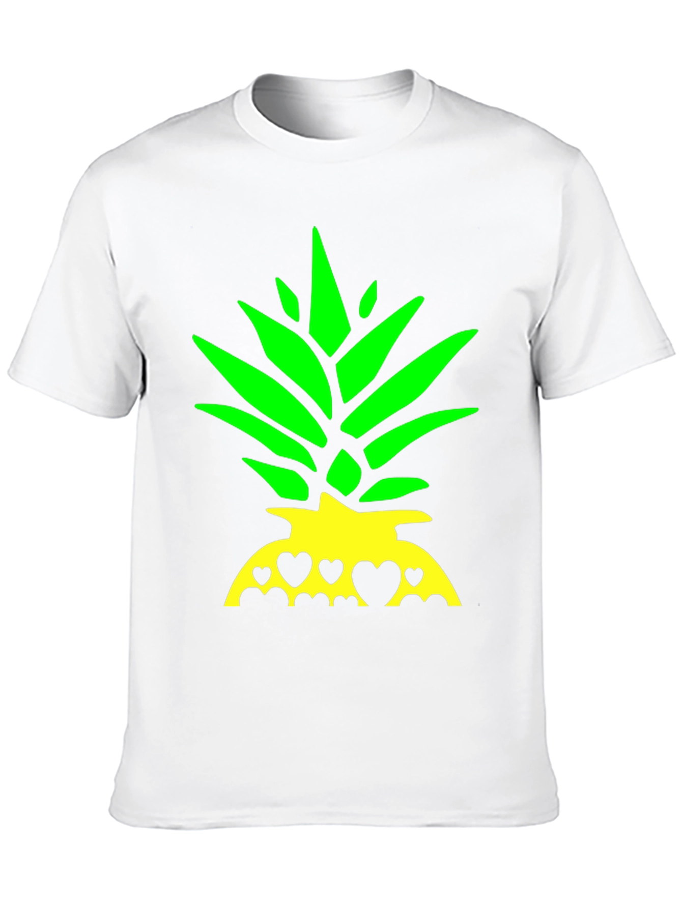 Pineapple Heart T-Shirt - Tropical Summer Tee
