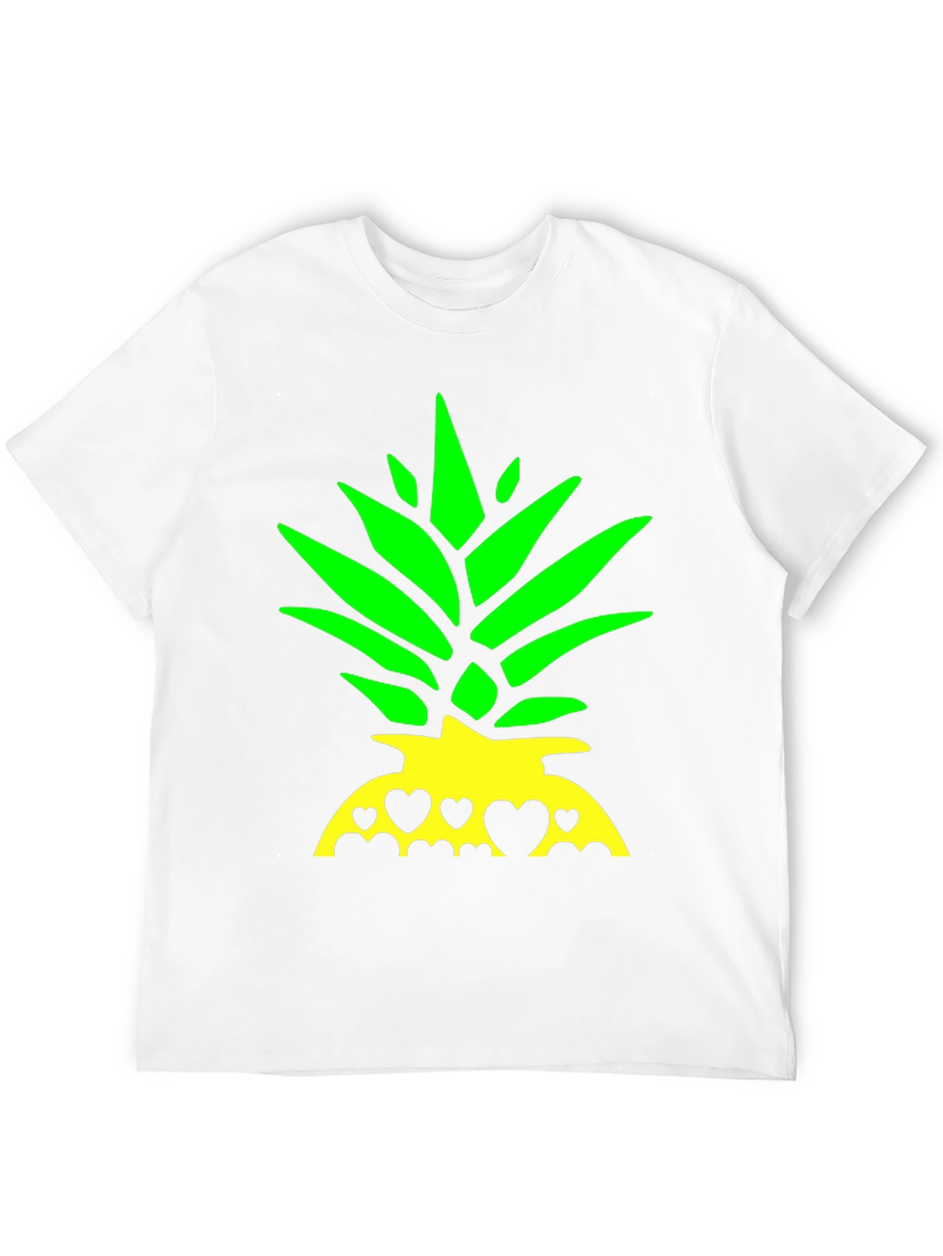 Pineapple Heart T-Shirt - Tropical Summer Tee
