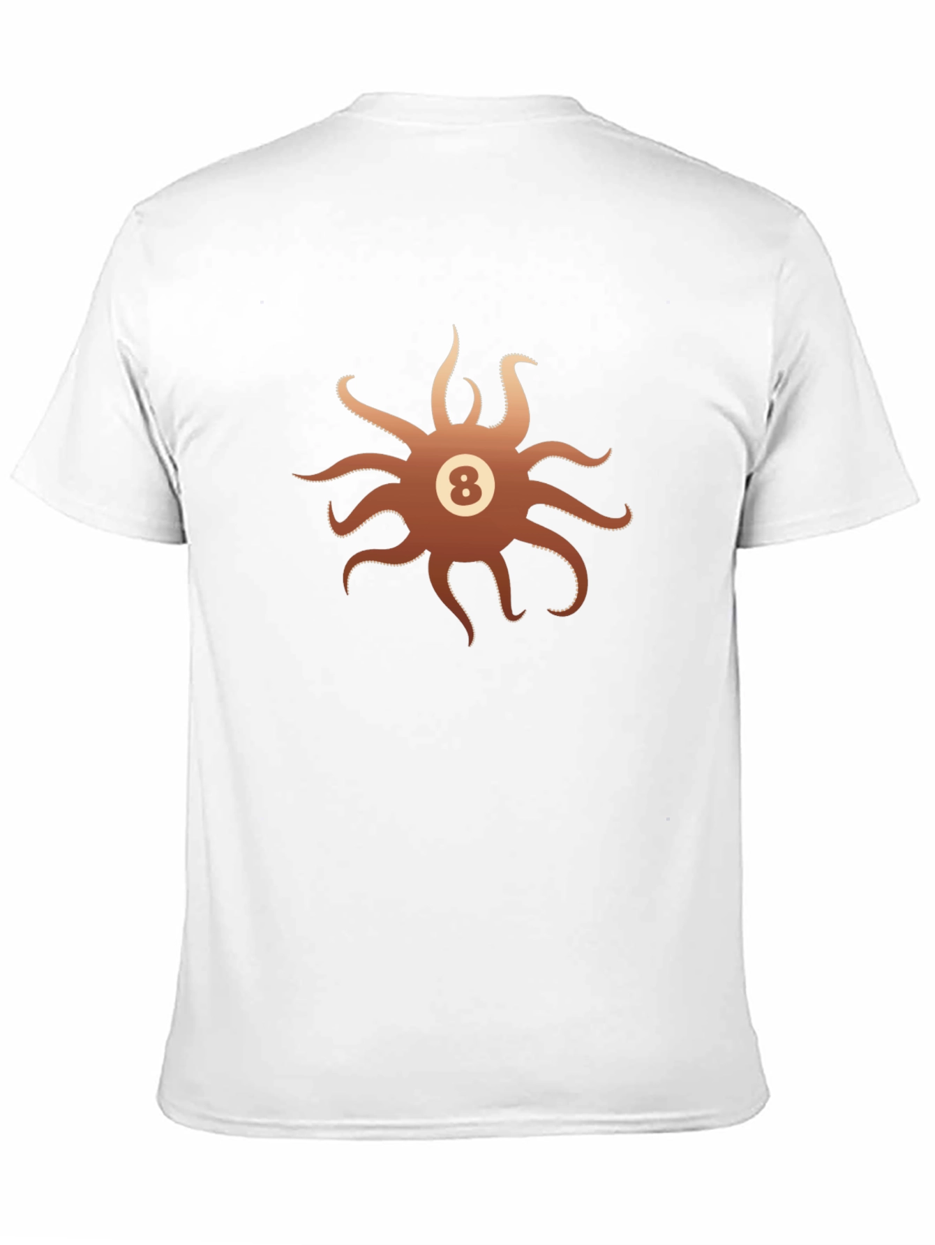 Octopus Eight Ball Graphic T-Shirt - Mens Black Tee