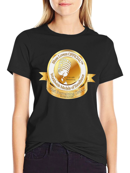 Blues Lovers Official T-Shirt - Music Medal Design