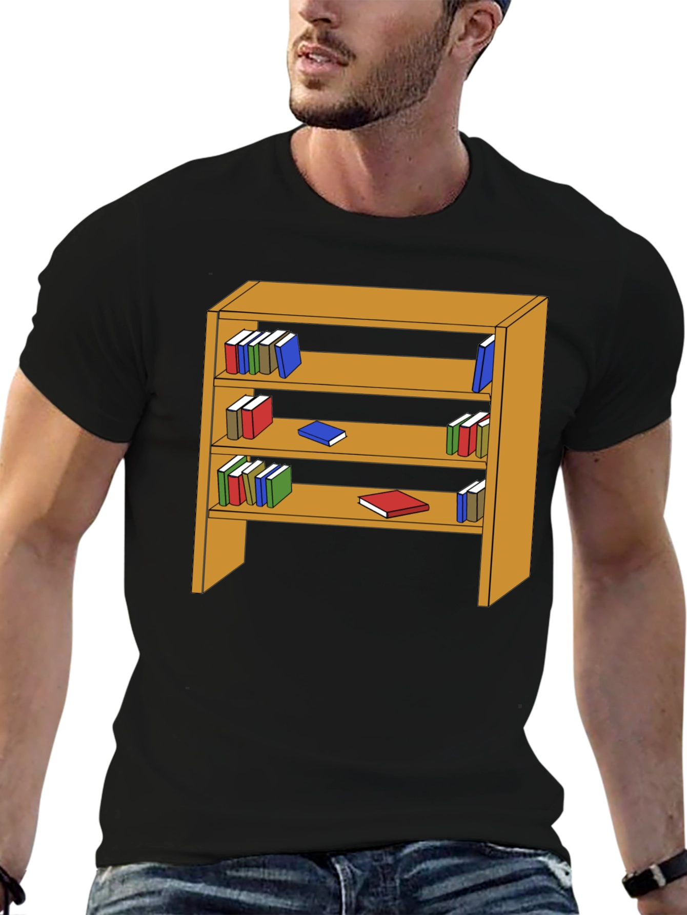 Bookcase Graphic Tee - Readers Delight