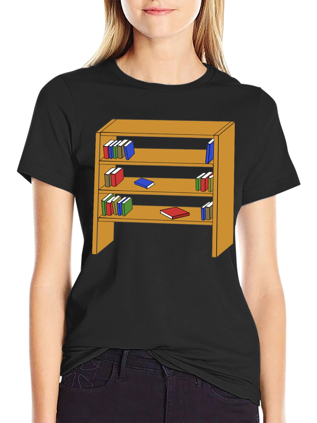 Bookcase Graphic Tee - Readers Delight