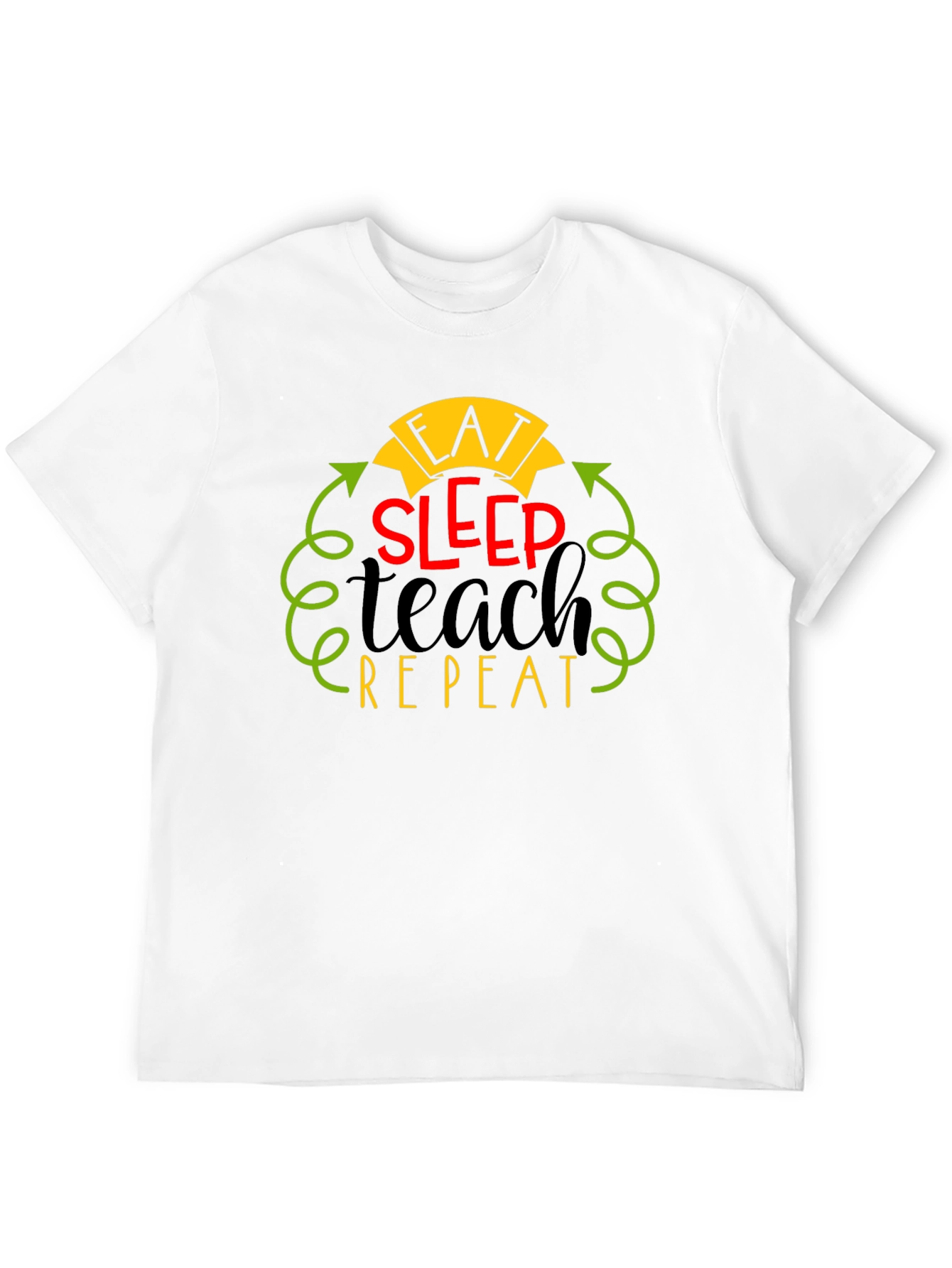 Eat Sleep Teach Repeat Graphic Tee