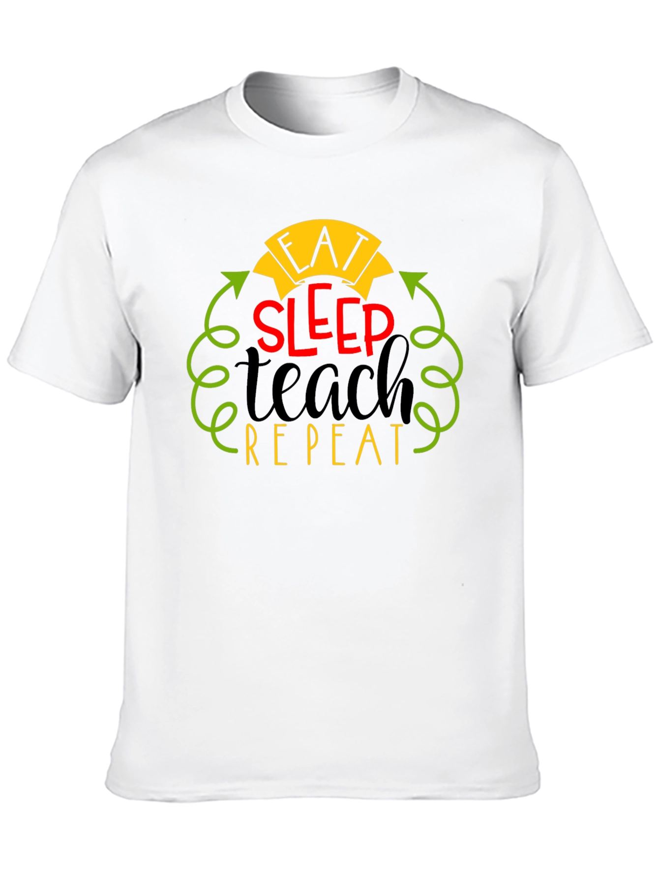 Eat Sleep Teach Repeat Graphic Tee