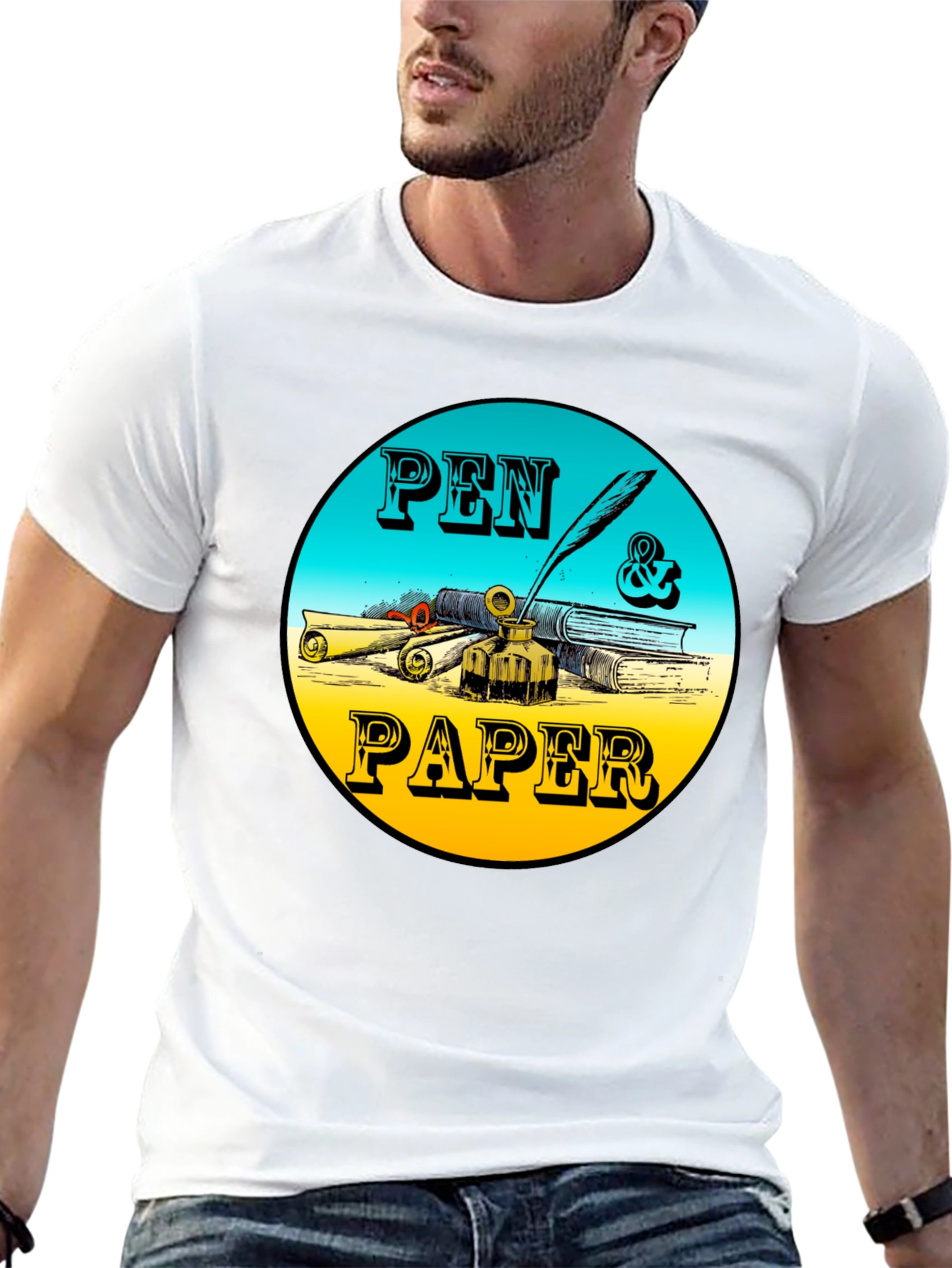 Pen & Paper Graphic Tee - Writers Inspiration
