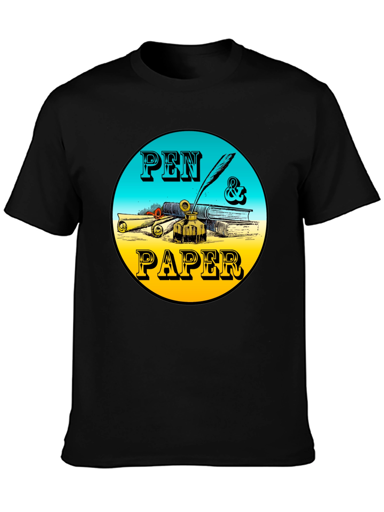 Pen & Paper Graphic Tee - Writers Inspiration