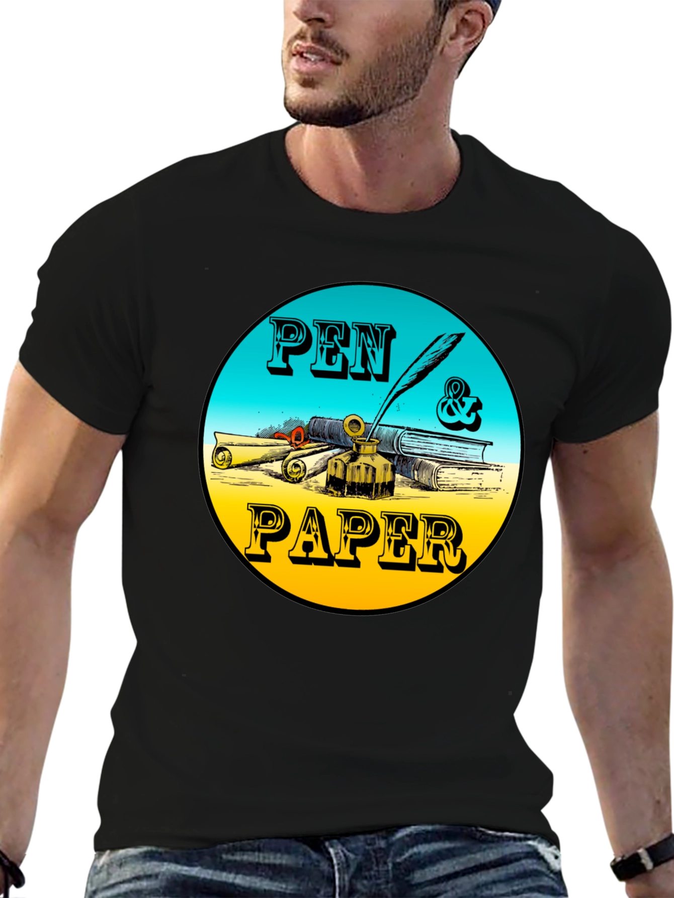 Pen & Paper Graphic Tee - Writers Inspiration