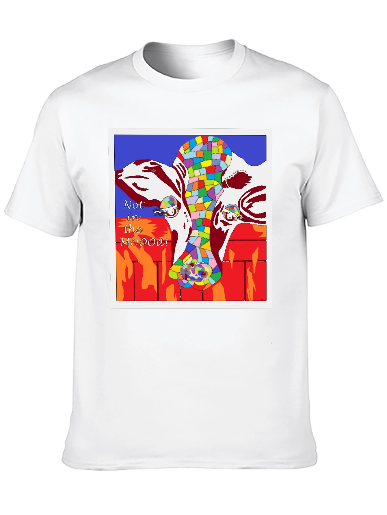 Not in the MOOD! Cow Graphic T-Shirt