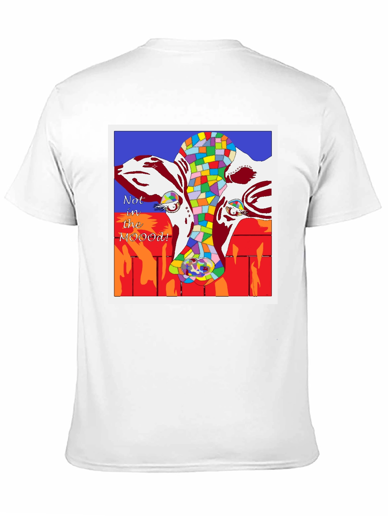 Not in the MOOD! Cow Graphic T-Shirt