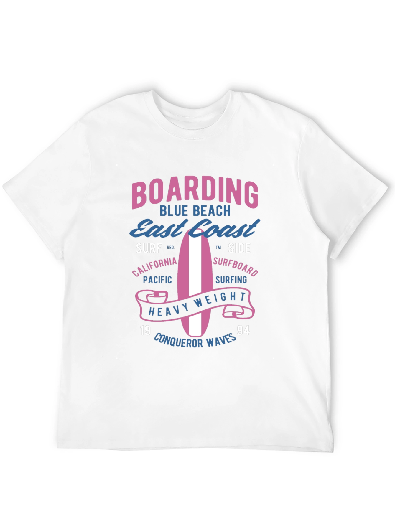 Boarding Blue Beach Graphic Tee