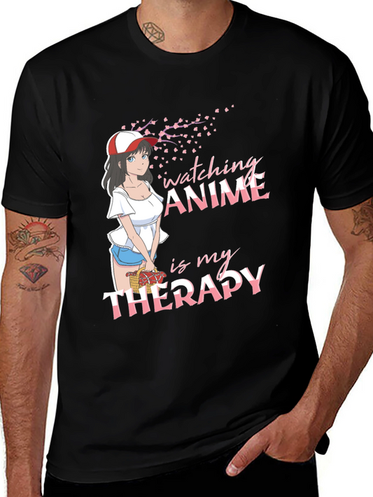 Anime Therapy T-Shirt | Relaxed Fit Cotton Tee