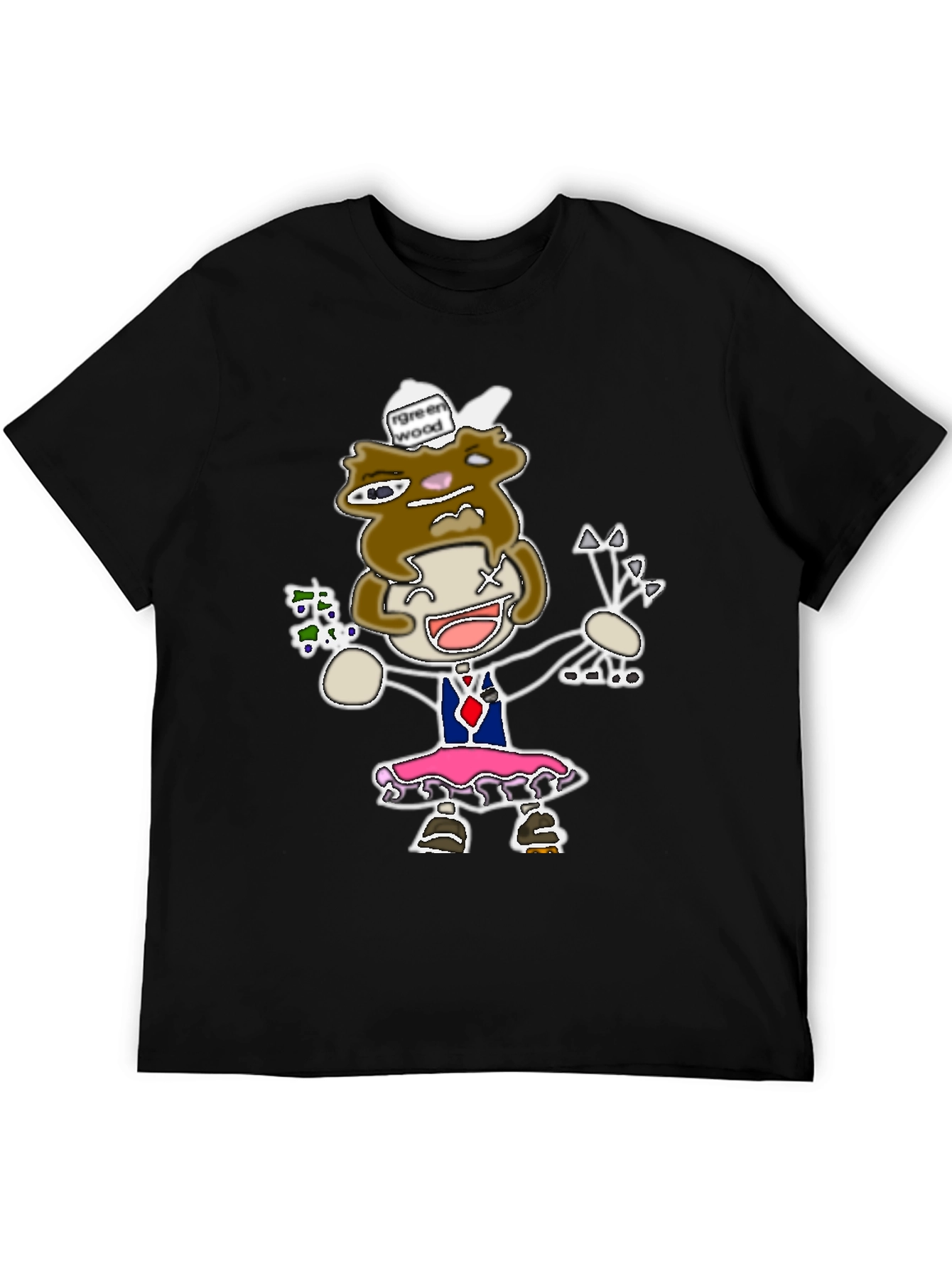 Novelty Cartoon Graphic T-Shirt