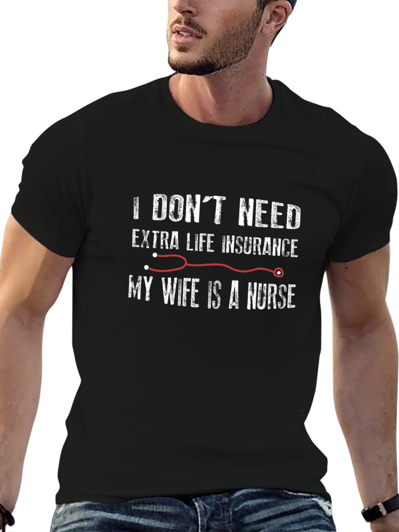 Funny Nurse Wife Graphic T-Shirt