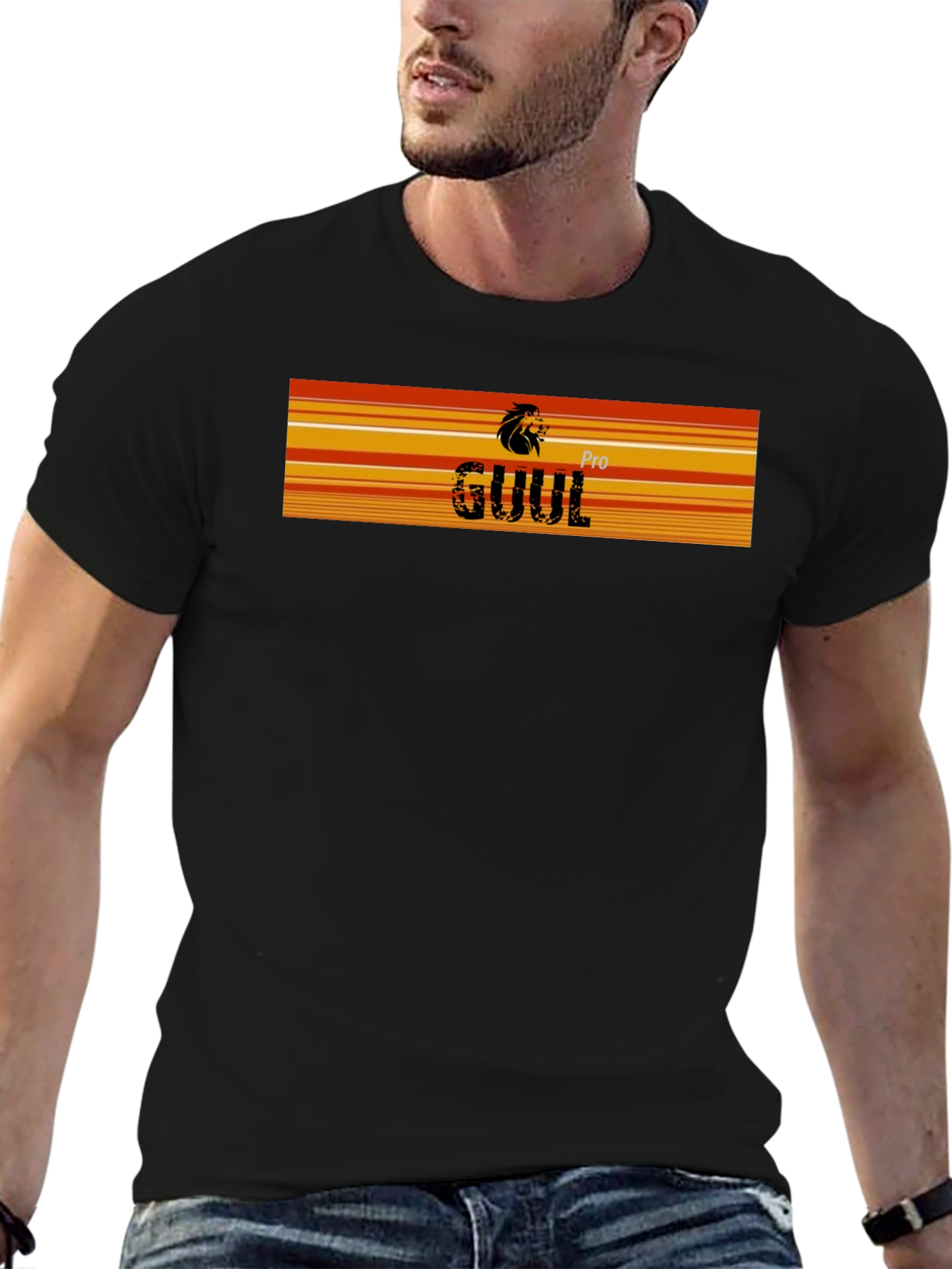 Pro GUUL Lion Graphic Black T-Shirt