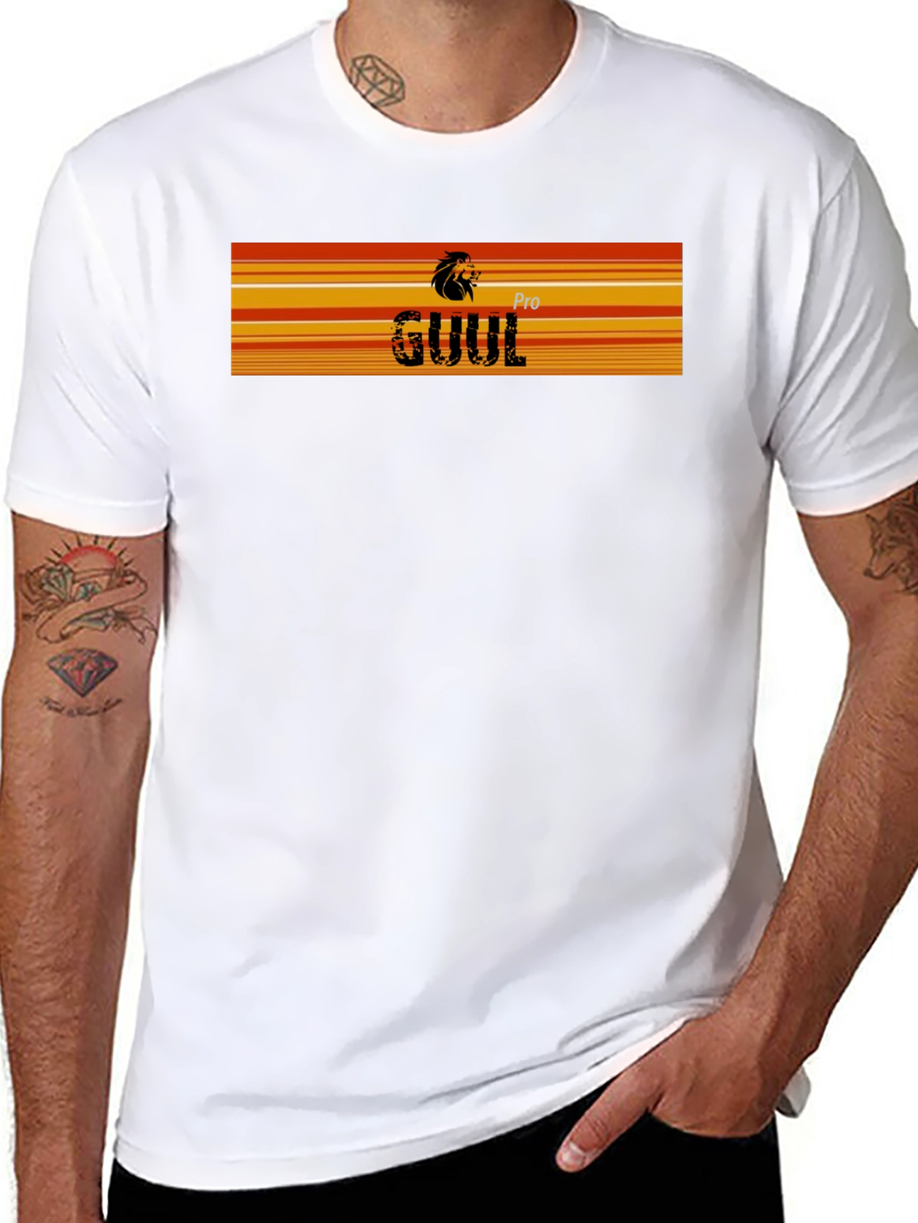 Pro GUUL Lion Graphic Black T-Shirt