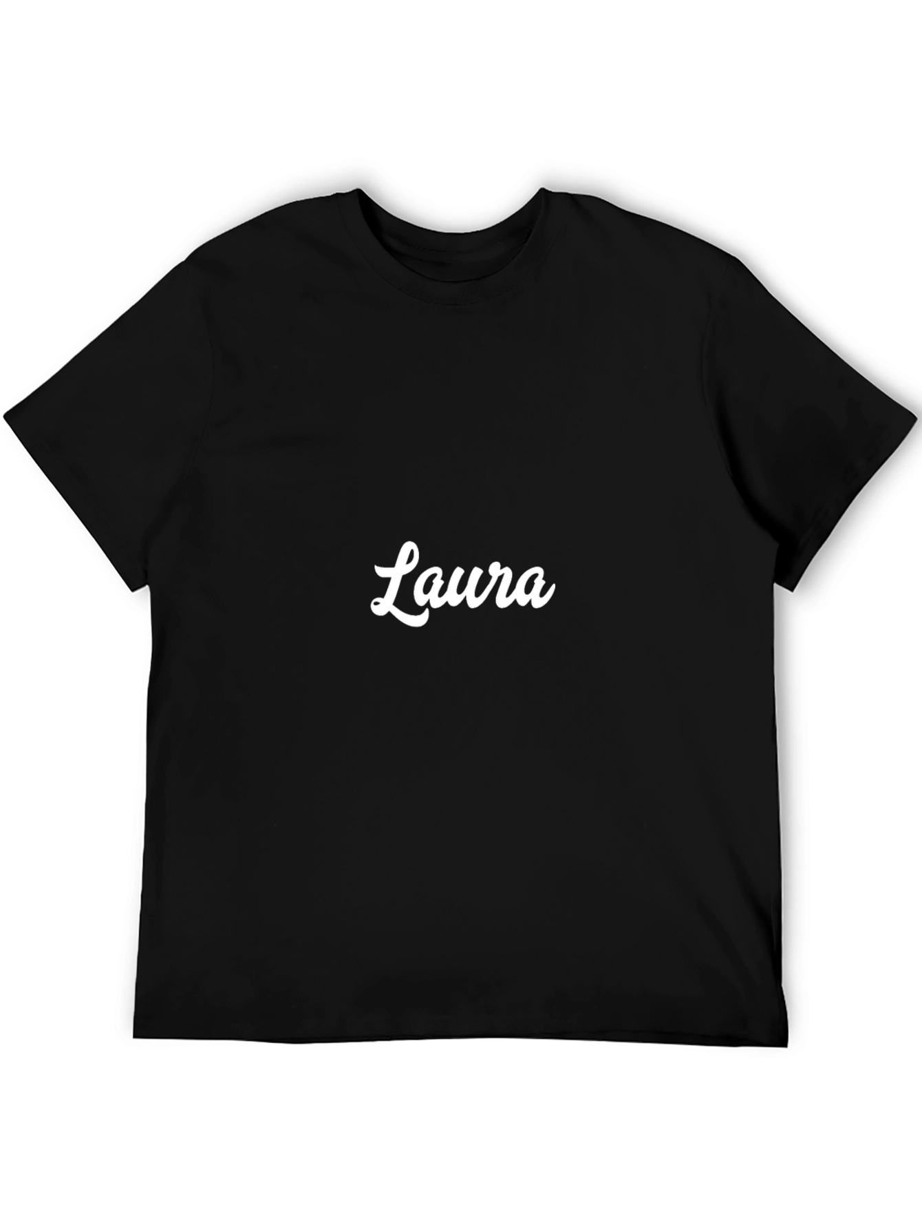 Personalized Laura Black T-Shirt