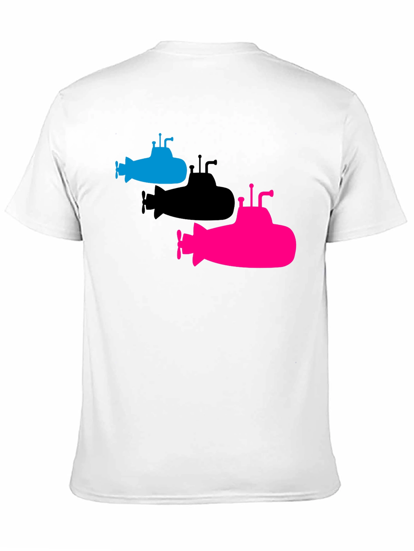Submarine Trio Graphic Tee - Black Cotton T-Shirt