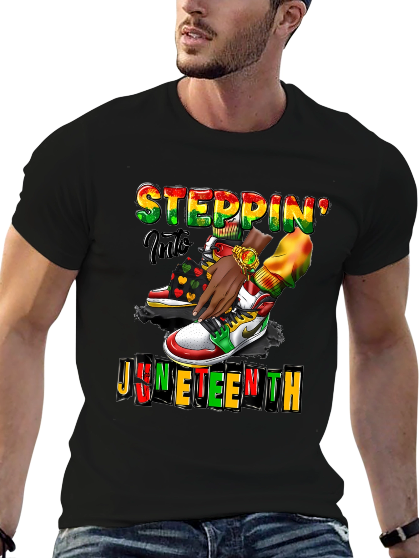 Juneteenth Steppin Into Freedom T-Shirt