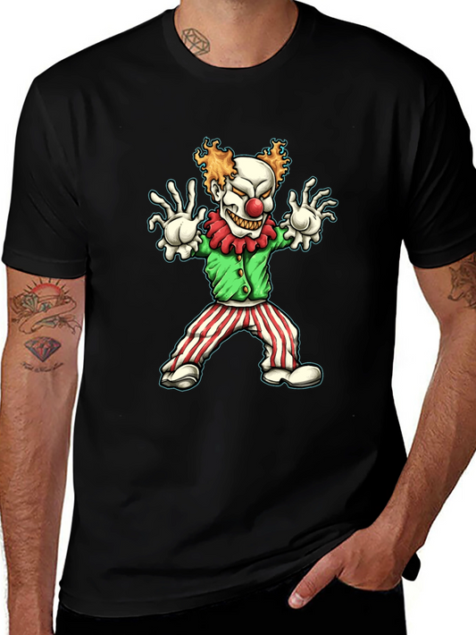 Creepy Clown Graphic Tee - Halloween Costume Shirt