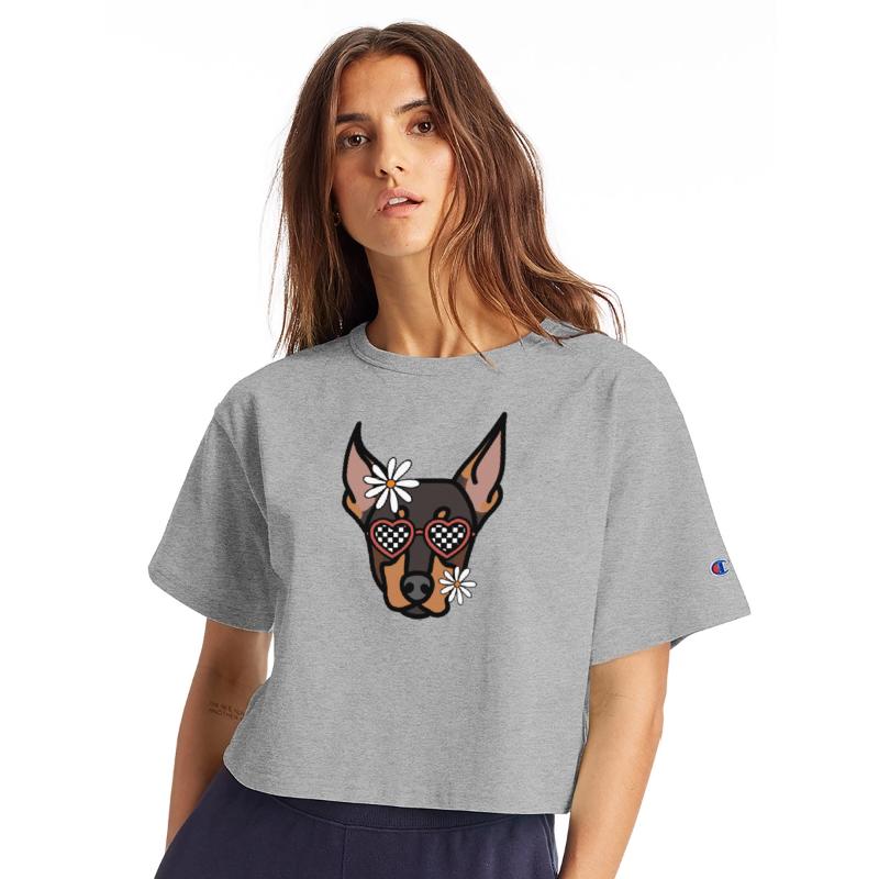 Doberman retro dog