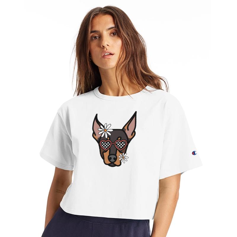 Doberman retro dog