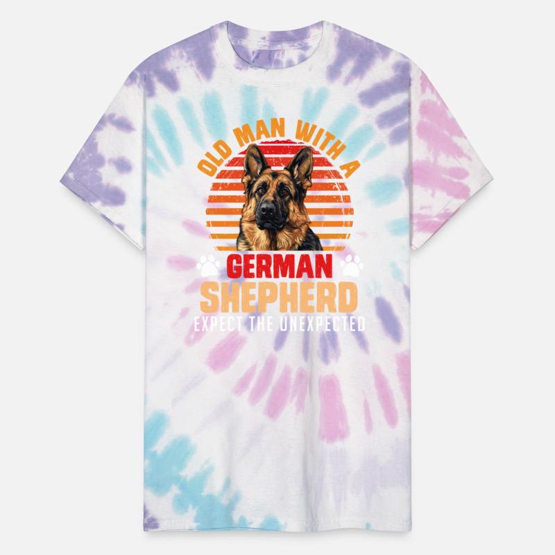 Dog Dad OLD MAN WITH A GERMAN SHEPHERD Dog