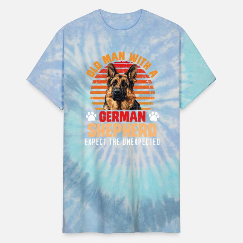 Dog Dad OLD MAN WITH A GERMAN SHEPHERD Dog