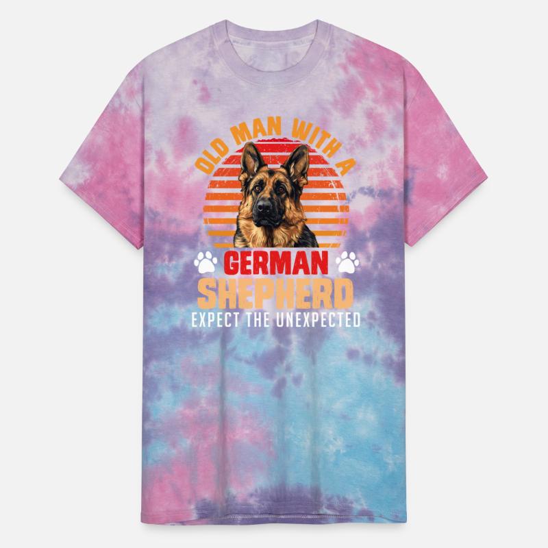Dog Dad OLD MAN WITH A GERMAN SHEPHERD Dog