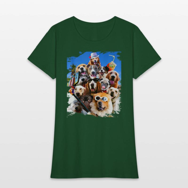 Dog Selfie Wearing Glasses Tank Top