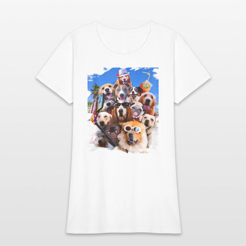Dog Selfie Wearing Glasses Tank Top