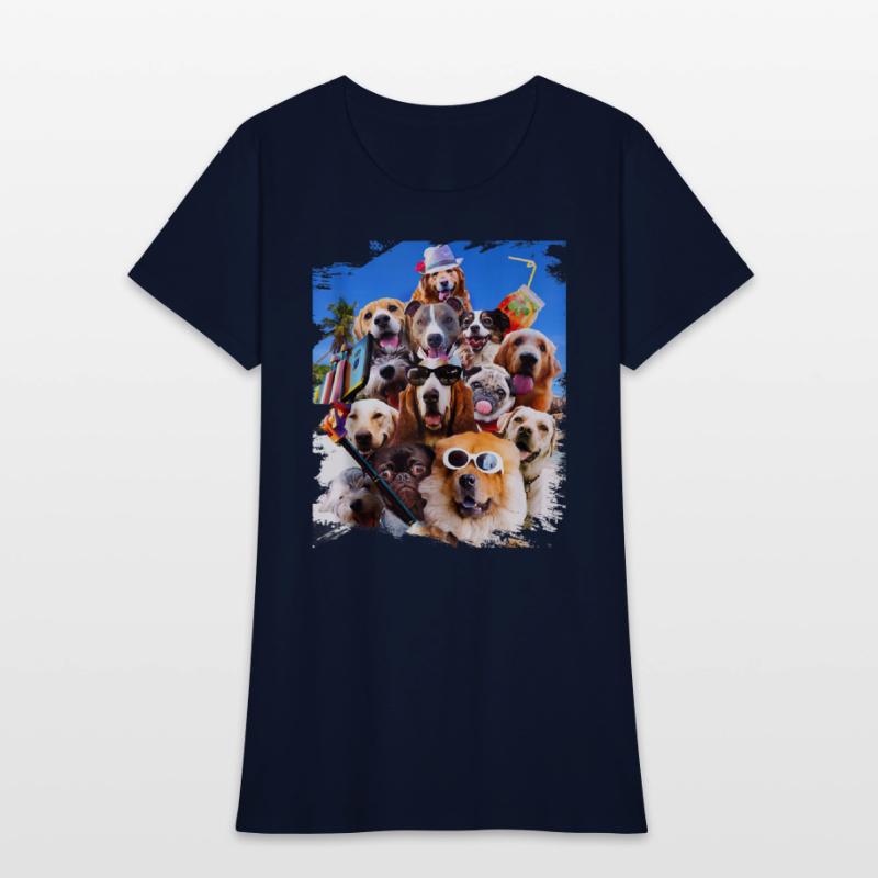 Dog Selfie Wearing Glasses Tank Top