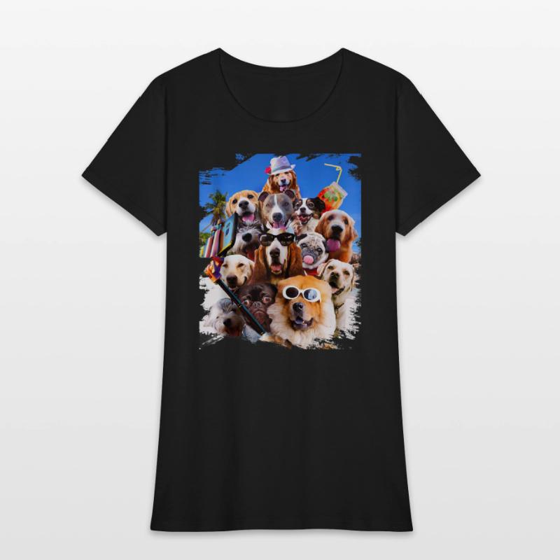 Dog Selfie Wearing Glasses Tank Top