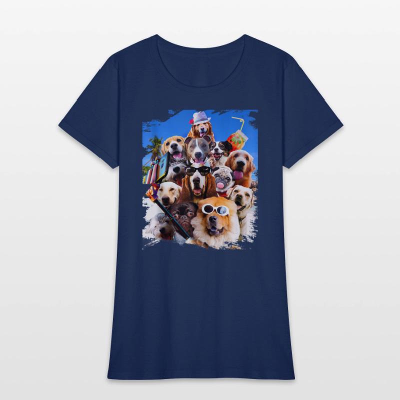Dog Selfie Wearing Glasses Tank Top